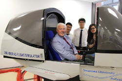 photograph - Gordon McClymont - Test Pilot, with the winning team from The University of Manchester