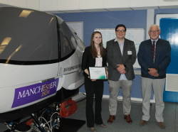 photograph - The team from The University of Dayton, Ohio with Gordon McClymont, their test pilot